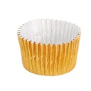CÁPSULAS 'PETITS FOURS' Ø 2,4x1,7 CM DORADO ALUMINIO (1000 UNID.)