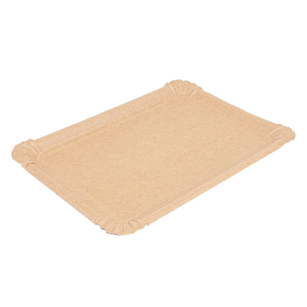 [251.92] BANDEJAS PASTELERÍA - PEQUEÑAS 340 G/M2 23x17 CM NATURAL KRAFT (250 UNID.)