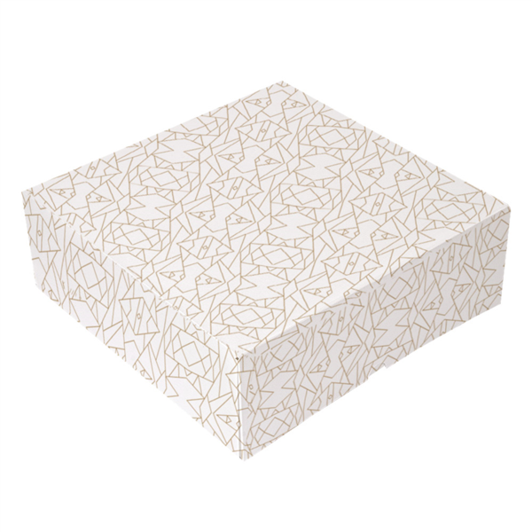 Cajas Pastelería Sin Ventana 'Thepack Deco' 250 G/M2 30X30X8 Cm Blanco Cartón Ondulado Nano-Micro (50 Unid.)