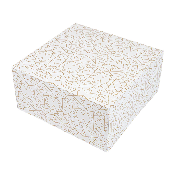 [253.33] CAJAS PASTELERÍA SIN VENTANA 'THEPACK DECO' 250 G/M2 24x24x12 CM BLANCO CARTÓN ONDULADO NANO-MICRO (50 UNID.)