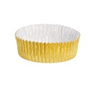 CÁPSULAS MILANO 'PETITS FOURS' Ø 3,9x1,3 CM DORADO ALUMINIO (1500 UNID.)