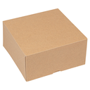 CAJAS PASTELERÍA SIN VENTANA 'THEPACK' 240 G/M2 16x16x8 CM NATURAL CARTÓN ONDULADO NANO-MICRO (200 UNID.)