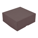 CAJAS PASTELERÍA SIN VENTANA 'THEPACK' 250 G/M2 18x18x7,5 CM CHOCOLATE CARTÓN ONDULADO NANO-MICRO (200 UNID.)