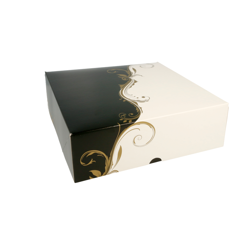 [204.65] CAJAS PASTELERÍA SIN VENTANA 'THEPACK CLASSIC' 250 G/M2 23x23x7,5 CM BLANCO CARTÓN ONDULADO NANO-MICRO (200 UNID.)