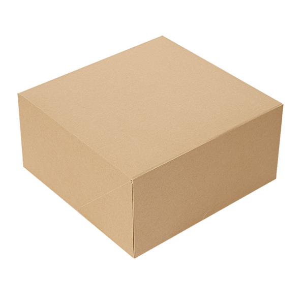 CAJAS PASTELERÍA APERTURA FRONTAL 'THEPACK' 240 G/M2 17x14x11,5 CM NATURAL CARTÓN ONDULADO NANO-MICRO (200 UNID.)