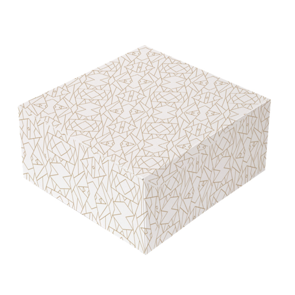 [268.12] CAJAS PASTELERÍA APERTURA FRONTAL 'THEPACK DECO' 250 G/M2 17x14x11,5 CM BLANCO CARTÓN ONDULADO NANO-MICRO (200 UNID.)
