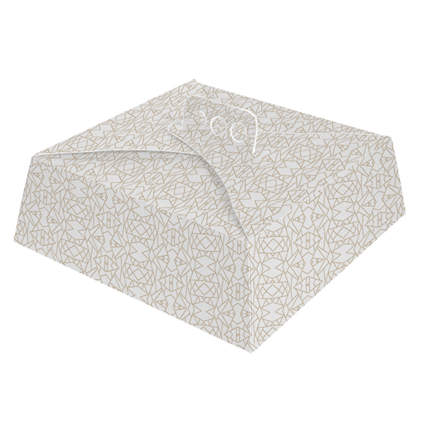 CAJAS TARTAS CUADRADAS 'THEPACK DECO' 250 G/M2 30x30x10 CM BLANCO CARTÓN ONDULADO NANO-MICRO (100 UNID.)