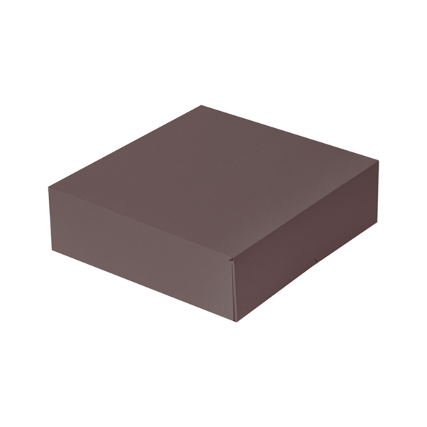 [269.54] CAJAS PASTELERÍA SIN VENTANA 'THEPACK' 250 G/M2 23x23x7,5 CM CHOCOLATE CARTÓN ONDULADO NANO-MICRO (200 UNID.)