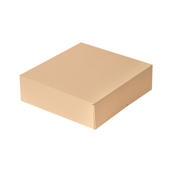 CAJAS PASTELERÍA SIN VENTANA 'THEPACK' 240 G/M2 23x23x7,5 CM NATURAL CARTÓN ONDULADO NANO-MICRO (200 UNID.)