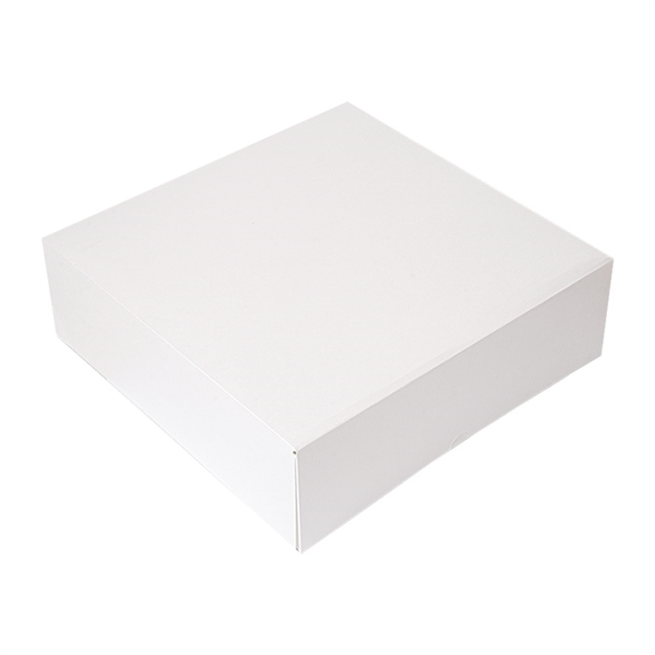 Cajas Pastelería Sin Ventana 'Thepack' 250 G/M2 32X32X10 Cm Blanco Cartón Ondulado Nano-Micro (100 Unid.)
