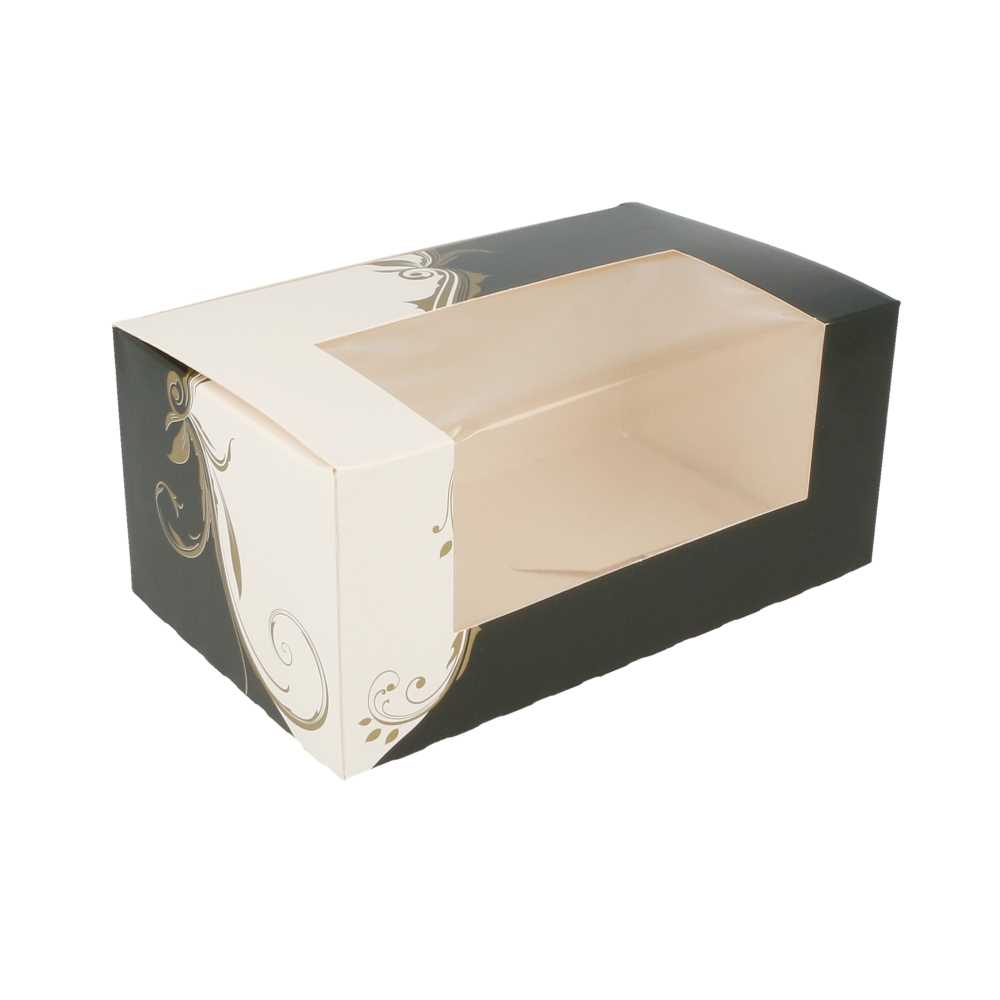 Cajas Pastelería Con Ventana 'Thepack Classic' 250 G/M2 18X11X8 Cm Blanco Cartón Ondulado Nano-Micro (400 Unid.)