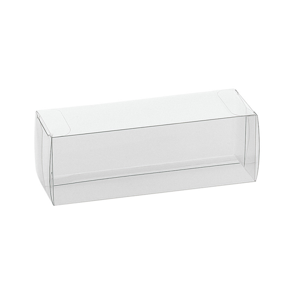 [198.09] Estuches Macarons 16X5X5 Cm Transparente Pvc (200 Unid.)