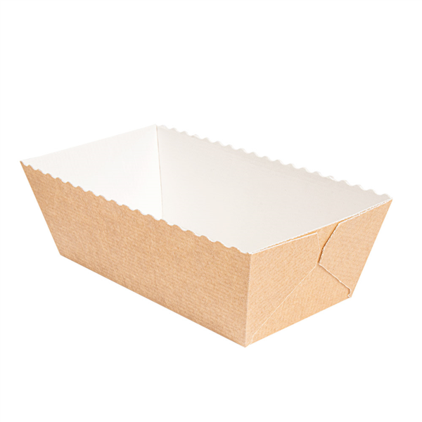 [258.31] Moldes Cocción Pastelería 230 G/M2 16X8X6 Cm Natural Kraft (300 Unid.)