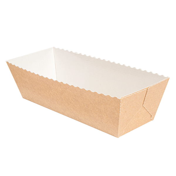 [258.32] Moldes Cocción Pastelería 230 G/M2 20,2X6,8X6,2 Cm Natural Kraft (300 Unid.)