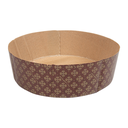 MOLDES COCCIÓN PANETTONE BAJOS 140 G/M2 Ø 22x7 CM MARRÓN CELULOSA (360 UNID.)