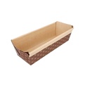 MOLDES COCCIÓN PASTELERÍA LAMINADOS 165 G/M2 24x8x7 CM MARRÓN PAPEL (240 UNID.)