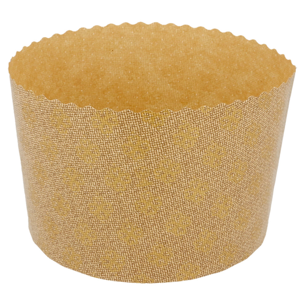 MOLDES COCCIÓN PANETTONE 145 G/M2 Ø 13,4x9,5 CM MARRÓN CELULOSA (660 UNID.)