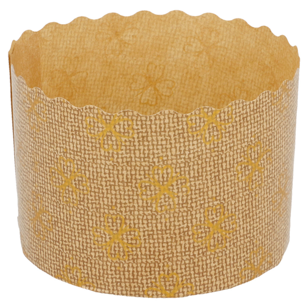 [186.87] Moldes Cocción Panettone 135 G/M2 Ø 7X5 Cm Marrón Celulosa (2000 Unid.)