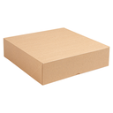 CAJAS PASTELERÍA SIN VENTANA 'THEPACK' 240 G/M2 30x30x8 CM NATURAL CARTÓN ONDULADO NANO-MICRO (100 UNID.)