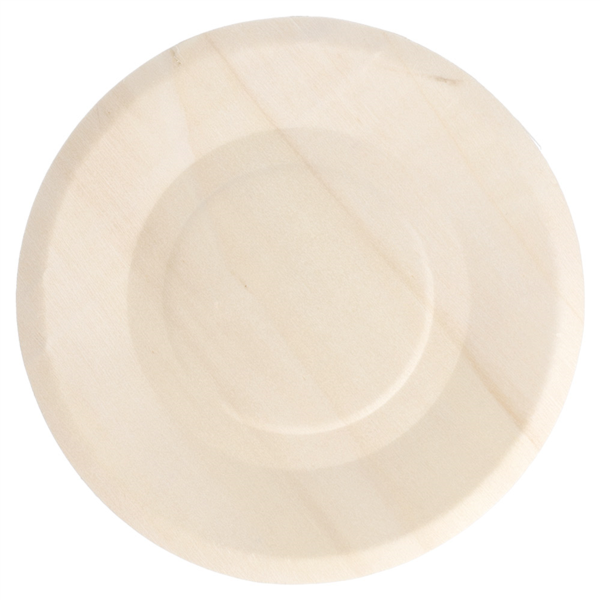 Platos Redondos 'Wood' Ø 15,5X1 Cm Natural Madera (50 Unid.)