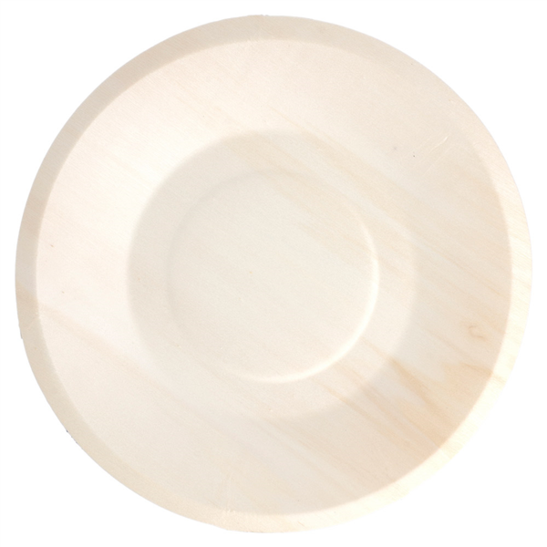 PLATOS REDONDOS 'WOOD' Ø 19x1,5 CM NATURAL MADERA (50 UNID.)