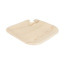 BANDEJAS CON PORTA-COPAS 'ARECA' 21x21x1,5 CM NATURAL ARECA (100 UNID.)