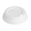 TAPAS PARA VASOS CAFÉ 240 ML 'BIONIC' Ø 8 CM BLANCO BAGAZO (1000 UNID.)