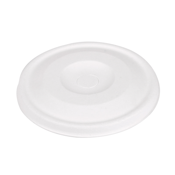 [254.32] Tapas Para Vasos 9Cm 'Bionic' Ø 90 Mm Blanco Bagazo (1000 Unid.)