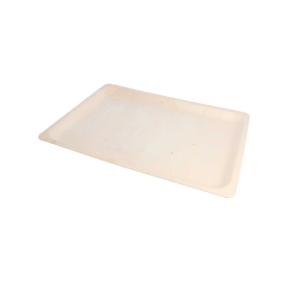 Bandejas Rectangulares 'Wood' 40X28X2 Cm Natural Madera (200 Unid.)