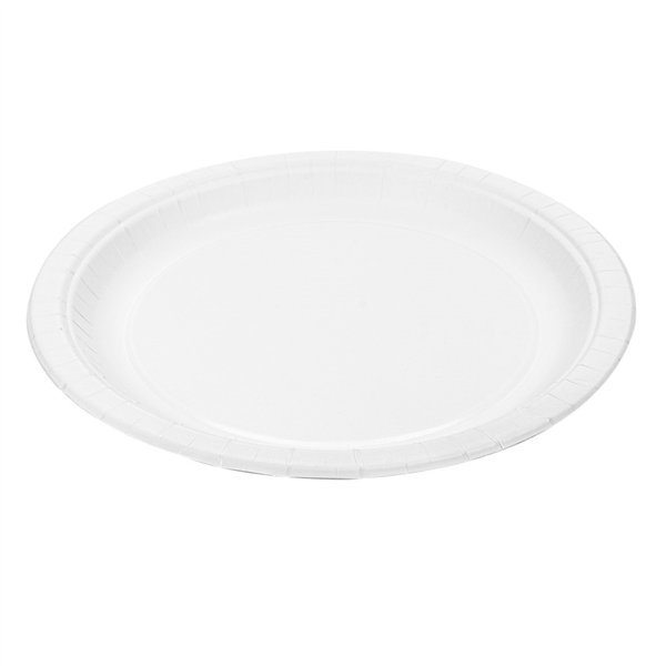 PLATOS REDONDOS 210 G/M2 Ø 23 CM BLANCO CARTÓN (500 UNID.)