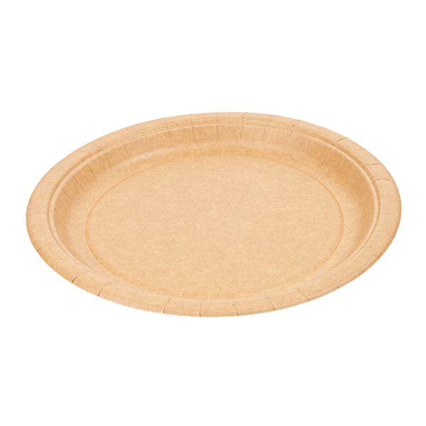 [251.77] PLATOS REDONDOS LACADOS 255 G/M2 Ø 26 CM NATURAL CARTÓN (300 UNID.)
