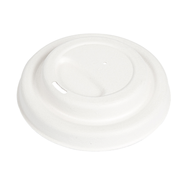 TAPAS PARA VASOS CAFÉ 'BIONIC' Ø 9 CM BLANCO BAGAZO (1000 UNID.)