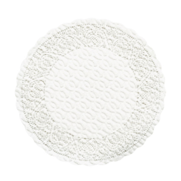 [110.01] POSAVASOS 'DENTELLE' 70 G/M2 Ø9 CM BLANCO AIRLAID (3000 UNID.)