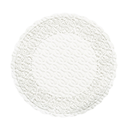 POSAVASOS 'DENTELLE' 70 G/M2 Ø9 CM BLANCO AIRLAID (3000 UNID.)
