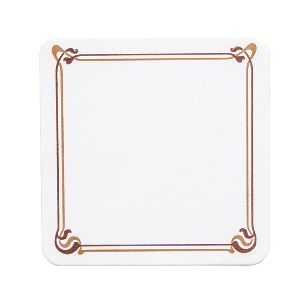 [110.19] POSAVASOS MARRÓN/OCRE 'MAXIM' 210 G/M2 8,5x8,5 CM BLANCO CARTONCILLO (6000 UNID.)