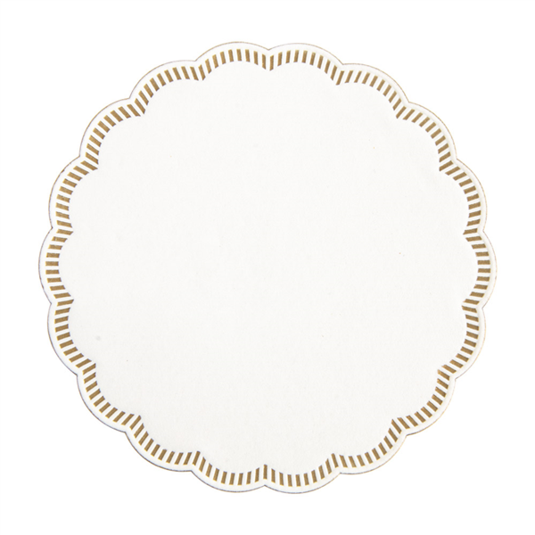 [102.88] POSAVASOS 9 CAPAS 8x18 G/M2 + (30+12) G/M2 Ø9 CM BLANCO TISSUE (3000 UNID.)