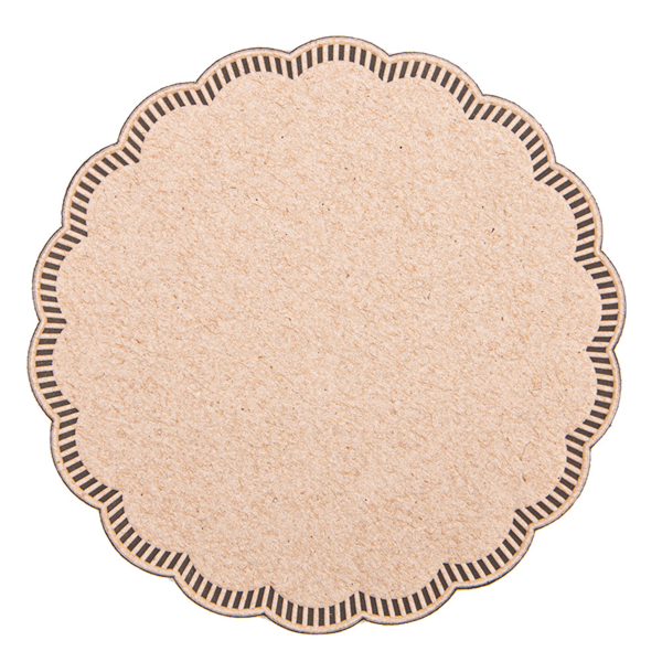 [250.10] POSAVASOS 9 CAPAS 8x18 G/M2 + (30+12) G/M2 Ø9 CM MARRÓN TISSUE (3000 UNID.)