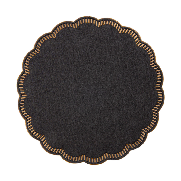 [103.56] POSAVASOS 9 CAPAS 8x18 G/M2 + (30+12) G/M2 Ø9 CM NEGRO TISSUE (3000 UNID.)