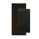 SERVILLETAS NEGRAS ENF. 'D.POINT' 32x40 CM 'JUST IN TIME CLOSED' 40 + 10PE G/M2 11x25 CM NEGRO KRAFT VERJURADO (300 UNID.)