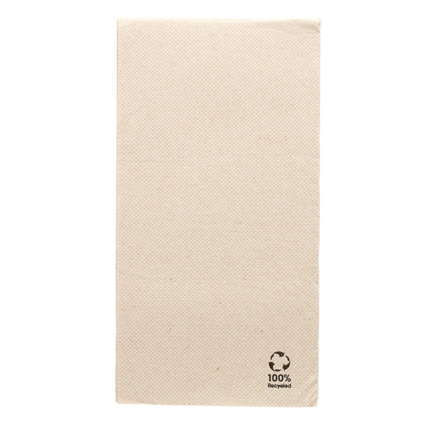 [230.87] SERVILLETAS ECOLABEL P. 1/8 'DOUBLE POINT' 19 G/M2 40x40 CM NATURAL TISSUE RECICLADO (1200 UNID.)