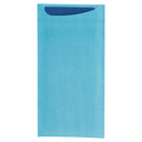 Bolsas Cubiertos + Serv. Airlaid Azul 33X40 Cm 'Just In Time' 90 + 10Pe G/M2 11,2X22,5 Cm Turquesa Celulosa (250 Unid.)