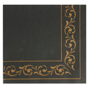 SERVILLETAS ECOLABEL 'DOUBLE POINT - TROYA' 18 G/M2 40x40 CM NEGRO TISSUE (1200 UNID.)