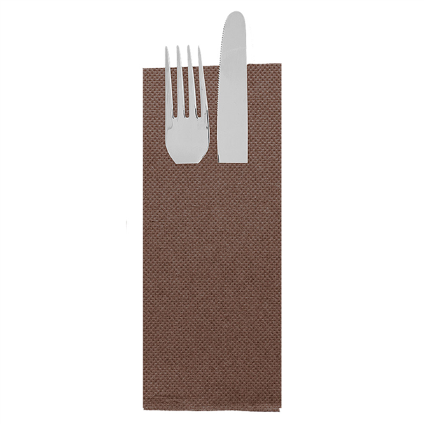 [268.96] SERVILLETAS CANGURITO 'ECOLABEL - DOUBLE POINT' 18 G/M2 33x40 CM CHOCOLATE TISSUE (1400 UNID.)