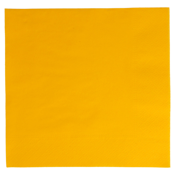 [167.90] SERVILLETAS ECOLABEL 2 CAPAS 18 G/M2 39x39 CM AMARILLO SOL TISSUE (1600 UNID.)