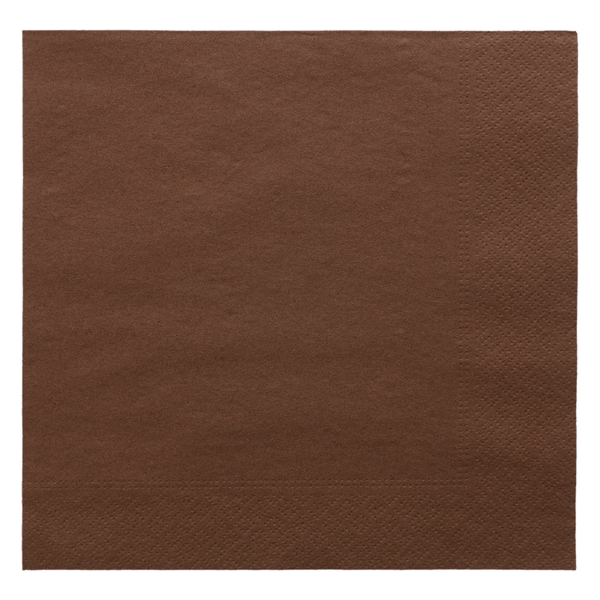 SERVILLETAS ECOLABEL 2 CAPAS 18 G/M2 39x39 CM CHOCOLATE TISSUE (1600 UNID.)