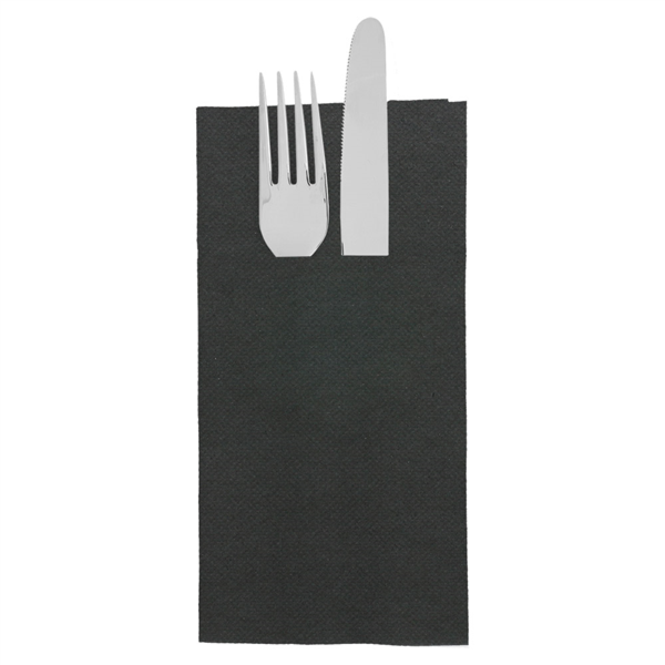 [230.75] SERVILLETAS CANGURO 'ECOLABEL - DOUBLE POINT' 18 G/M2 39x40 CM NEGRO TISSUE (1400 UNID.)