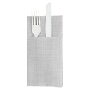 SERVILLETAS CANGURO 'DRY COTTON' 55 G/M2 40x40 CM GRIS AIRLAID (700 UNID.)