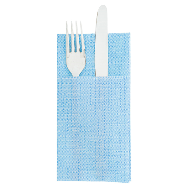 SERVILLETAS CANGURO 'DRY COTTON' 55 G/M2 40x40 CM TURQUESA AIRLAID (700 UNID.)