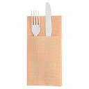 SERVILLETAS CANGURO 'DRY COTTON' 55 G/M2 40x40 CM MANDARINA AIRLAID (700 UNID.)