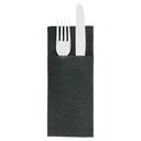 SERVILLETAS CANGURITO 55 G/M2 33x40 CM NEGRO AIRLAID (700 UNID.)